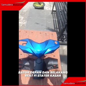 Batok Kepala Depan dan Belakang Warna Biru Honda Beat FI 2012-2014