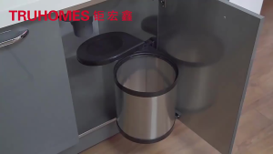 Stainless Steel Dustbin/ Auto Soft Close/ Minimalist Design/ Trash Bin Rubbish Bin 8L