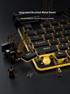 Langtu | Wired Quiet Mechanical Feeling Keyboard Office Set