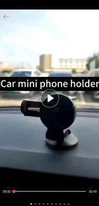 HTF 360 Degree Rotation Car mount Phone Holder multi angle super sticky gel pad
