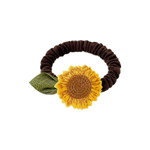 สไตล์เกาหลี ที่คาดผมดอกทานตะวันสําหรับผู้หญิง เรียบหรู ยืดได้ ที่คาดผมแฟชั่นอบสดเครื่องประดับผมโดย Michugo