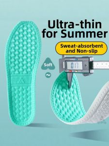 LINGMIAO | Sweat Absorption Anti-odor Breathable Non-slip Mens Ultra-thin Insoles
