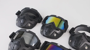 COD Kirim Cepat TaffSPORT BOLLFO Kacamata Goggles Mask Motor Retro Windproof MT 04