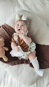 [Malaysia Stock]BCBL Baby Girl Jumpsuit 0 24 Months Baby Floral Fake Two-piece Triangle Romper Summer Baby Girl Clothes 1-2 year Old Dress Jumpsuit