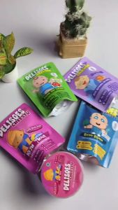 Delisoes Cemilan Bayi Snack Bayi Puff Rasa Daging Sapi dan Caysim untuk Bayi Tumbuh Gigi