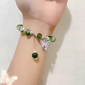 2026 Luck Fashion Glass Beaded Bracelet Female New Style High-End Beaded Bracelet Gift Female