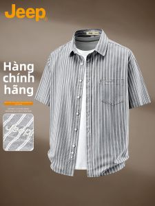 Jeep | Áo Sơ Mi Mùa Hè Phong Cách Retro Thoáng Khí Bằng Cotton Sạch 100%
