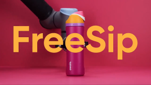 Owala FreeSip 24oz/32oz Insulated Stainless Steel Blender Bottleชุดแก้วน้ำพร้อมฝาล็อคฝาขวดน้ำหนัก 24-32 ออนซ์