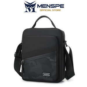 MENSPE Fashion Men Bags Shoulder Bag Oxford Cloth Cross Body Bag Casual Handbag Multiple Pocket Large Capacity Waterproof Lightweight Casual Sport Street Bag for Travel Outdoor