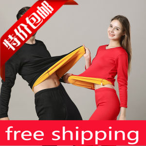 Thick Winter Thermal Underwear Sets Mens Long Johns Keep Warm High Collar Long Sleeve Double Layer Cotton Padded Pants