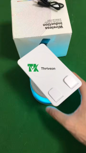 ลำโพงเหนี่ยวนำไร้สาย (6 in 1) ขาตั้งมัลติฟังก์ชั่น การหมุน 360° ลำโพงเซ็นเซอร์/ลำโพงบลูทูธ แบตเตอรี่ 5000mAh พาวเวอร์แบงค์ ชาร์จโทรศัพท์ของคุณ ไฟ RGB คุณสามารถใช้งานลำโพงได้ทันทีโดยไม่ต้องเชื่อมต่อบลูทูธ รองรับโทรศัพท์มือถือ/iPad