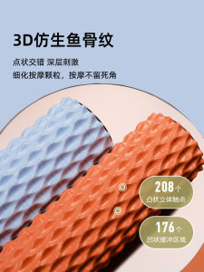 Professional Massage Foam Roller Fishbone Pattern Extended Muscle Relaxation Back Rolling Yoga Column Leg Slimming Tool