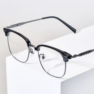 NIANZHEN Titanium Alloy Eyeglasses Frame Men Square Brand Design Glasses Women Ultralight-Weight Retro Eyewear Spectacles 0062