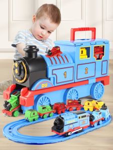 Artificial Electric Train Tracksuit Toy Kids Boy Car Alloy 4 Model 6 Baby 2 Puzzle 3 Years Old