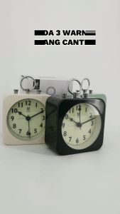 Ins Alarm Clock Metal Quartz Alarm Clock Gift Room Office Decor Metal Alarm Clock Bedside Clock Table Decoration