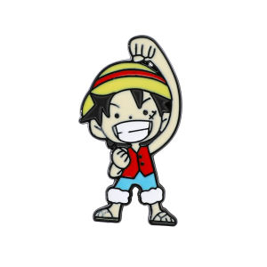 Bandai | One Piece Luffy Zoro Usopp Anime Metal Pin Alloy Drip Enamel Brooch Japanese Manga Fashion Accessory for Fans And Collectors