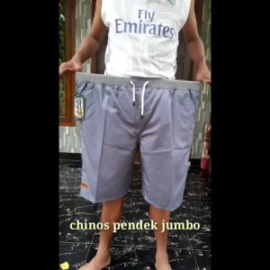 Celana Pendek Chino Ukuran XL-XXXXL Bahan Katun Tebal Kolor Jumbo Polos