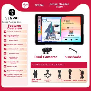 SENPAI | Smart Motorcycle DVR with Dual Cameras and Navigation