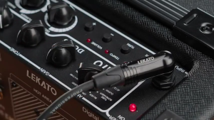 LEKATO Mute Guitar Cable 3M/6M Professional Instrument Cable with Dual Mute Plug Ends Mute Cable Electric Guitar Cable