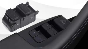 Electric Front Power Window Lifter Switch For Tesla Model Y/3 2021-2023 Left 1081037-02-G Matte Black ABS+Metal Replacement
