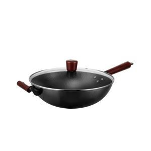 Supor | Hammered Texture Non-Coated Traditional Round Bottom Iron Wok