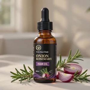 Hair Care Essential Oil Onion Rosemary Peppermint Fortified Oil Nourishing Split Dry Organic Hair Care Improving Hair Quality