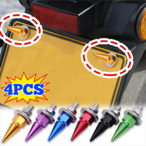 4PCS Car Modified Fasteners License Plate Screws License Plate Mounting Hardware Washers License Plate Bolt Kit