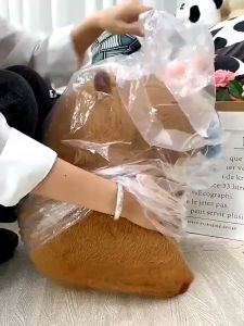 Thú bông Chuột Capybara rút mũi dễ thương đáng yêu màu nâu cam đặc trưng lồng mềm mượt