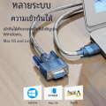 สายแปลง USB เป็น RS232 DB9 COM Port Serial PDA 9 PIN อะแดปเตอร์แปลง DB9สำหรับคอมพิวเตอร์ PLC. 