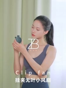 Quạt Mini Kẹp Thổi Lưng Global Wind Xoay 360 Độ  Pin 900mAh Sạc USB - EuroHome