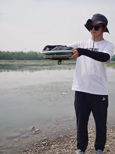 YUZHIYUAN | Túi lưới giữ cá đi câu dã ngoại phủ keo chống bám nhỏ gọn bền 