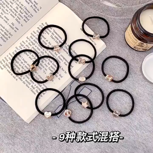 IKAT RAMBUT KARET GELANG MOTIF KOREA AKSESORIS RAMBUT MS