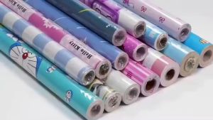 Wallpaper Dinding Motif Segitiga