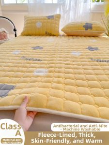 MENGWEIJUE | Thick Warm Fluffy Milk Coral Bed Pad