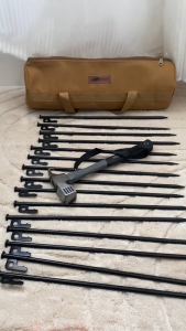 Camping hammer + 30cm ground nail combination suitable for various scenes essential for camping