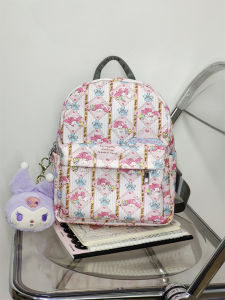 กระเป๋าเป้สะพายหลังผ้าไนลอนขนาดเล็กสไตล์ญี่ปุ่นสำหรับเด็กผู้หญิง กระเป๋าสะพายไหล่แบบลำลองสำหรับเดินทางและเที่ยวสวนในฤดูใบไม้ผลิ กระเป๋าเป้สะพายหลังแบบลำลองสำหรับเด็กผู้หญิง