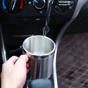 HOL 450ML Auto Car Heating Adjustable Temperature Car Boiling Electric Kettle Boiling 12V Car Cigarette Lighter Heating Cup