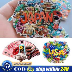 Country Fridge Magnets Japan USA Fridge Magnet Sticker World Travel Souvenir Magnetic
