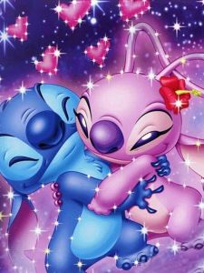 Disney เพชรภาพวาด Lilo และ Stitch เต็มรูปแบบเจาะโมเสคการ์ตูนสินค้าใหม่ของขวัญเด็ก 30x40