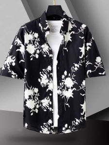 Trendy Hawaiian Style Short Sleeve Shirt for Men