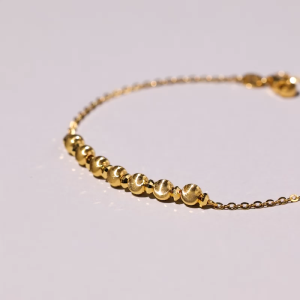Chow Sang Sang 周生生 Dazzling 999 24K Pure Gold Beads Bracelet for Women 18cm 95481B Price-by-Weight Approx. 2.62g Gold