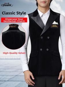 DANBAOLUO | Dancing and Performance Velvet Vest for Men