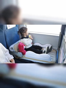 Inflatable Toddler Travel Bed Airplane baby travel inflatable bed for Car Airplane Trainhigh-speed trains