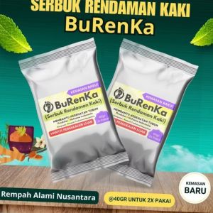 Serbuk bubuk Rendaman kaki Burenka asli suku dayak atasi kolesterol asam urat darah tinggi insomnia pegal-pegal kesemutan melancarkan peredaran darah