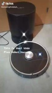 Robot hút bụi và lau nhà tự hút rác UONI V980 Plus lực hút 2700Pa Bản Quốc Tế Hàng Chính Hãng