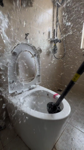 Pengorek Tandas Tekanan Tinggi Air Drain Blaster Toilet Plunger Sink Pipe Cleaner ZDN