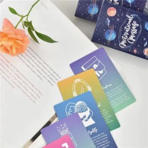 52Pcs/Set Womens Affirmation & Thought-Provoking Question Cards Motivational Mindful Message Daily Inspirational Stationery