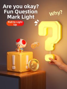 Creative Children Bedroom Night Light Sleep Promotion Cute Design Pull Switch