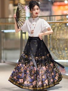 Bộ Đồ Hanfu Mới Cho Trẻ Em Mùa Xuân Thu Phong Cách Trung Hoa Cổ Điển Thường Ngày Thanh Lịch Mới 2024 Phong Cách Mới Cho Bé Gái