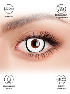 Bio-essence 1 Pair Hallowee Contact Lenses for Eyes Cosplay Lenses Anime Lenses Anime Accessories  Lenses Black Lenses Pink Lens